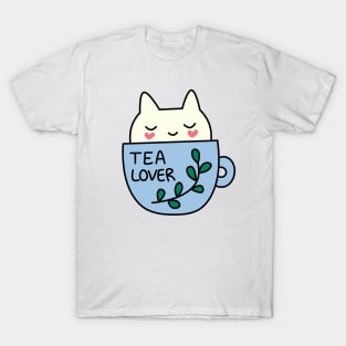 Tea lover cat T-Shirt